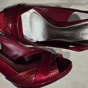 ANTONIO MELANI Shiny Red Heels